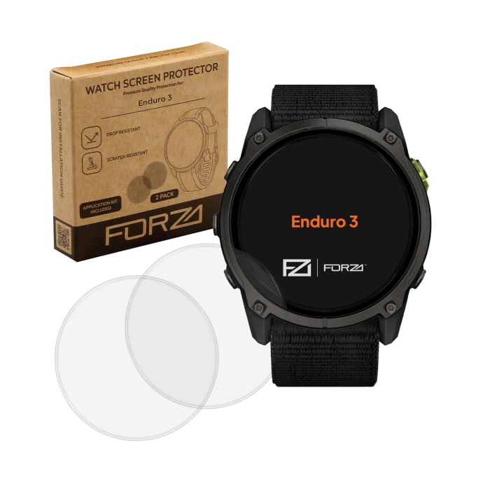 FORZA Tempered Glass Screen Protector for Garmin Enduro 3 (2 Pack), product, variation 1