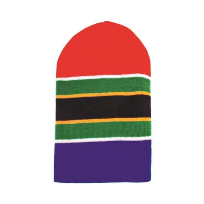 South Africa Flag Strip Beanie, product, variation 1