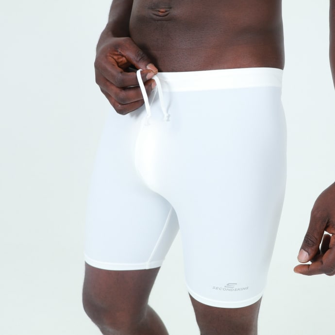 SS Mns Lycra Short With Drawsting (Wht), product, variation 5