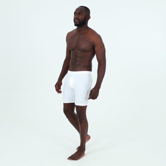 SS Mns Lycra Short With Drawsting (Wht), product, variation 7