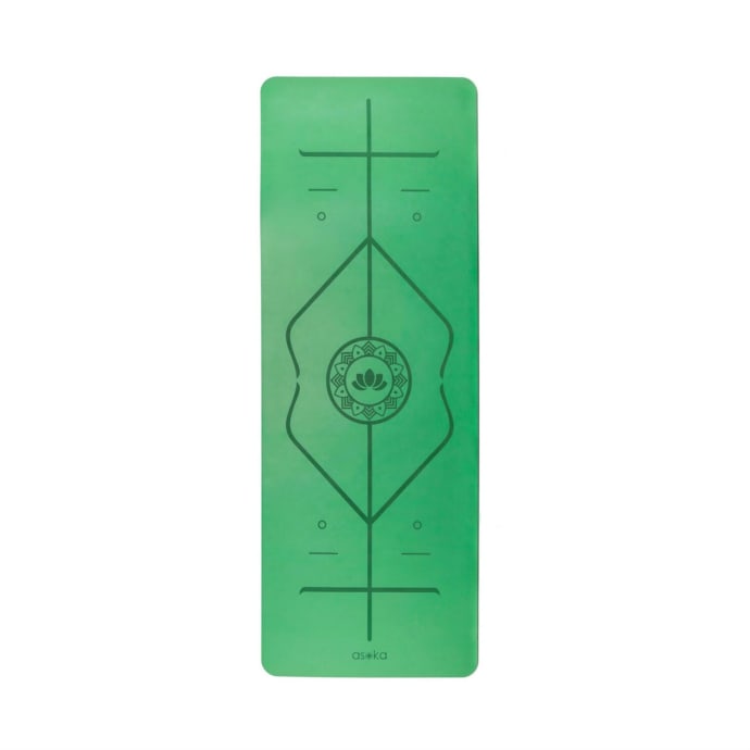 Asoka PU &amp; Rubber Alignment Yoga Mat, product, variation 6