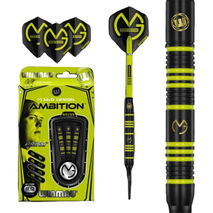 Winmau MvG Ambition Brass Darts, product, variation 1