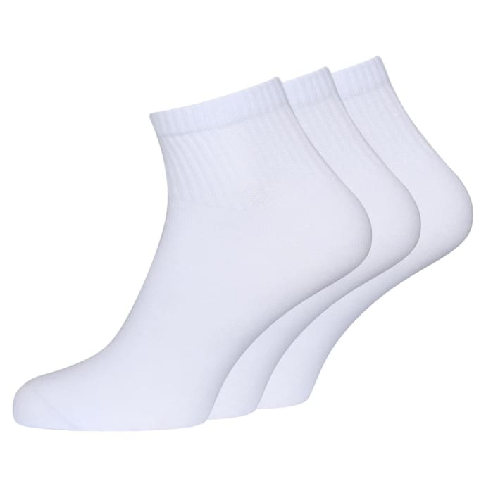 Sof Sole 3-Pack Basic Anklet White Socks, product, variation 1