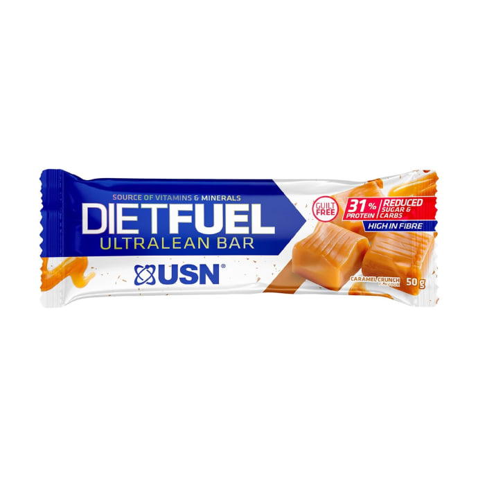 USN Diet Fuel Ultralean Caramel Crunch Bar 50g, product, variation 1