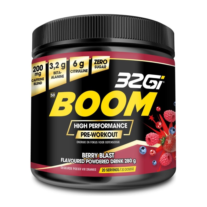 32Gi Berry Boom High Performance Pre-Workout Tub 280g, product, variation 1