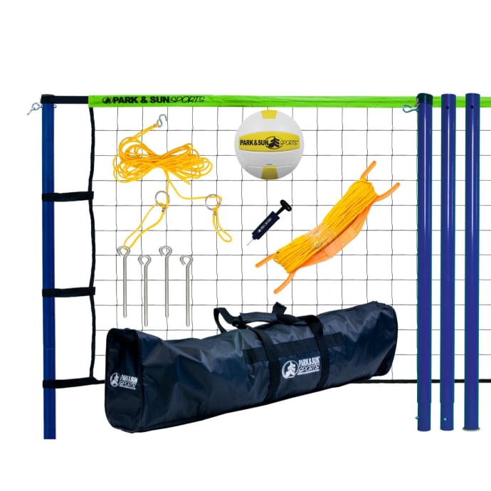 Park &amp; Sun Spiker Sport Steel STL Volleyball Set, product, variation 1