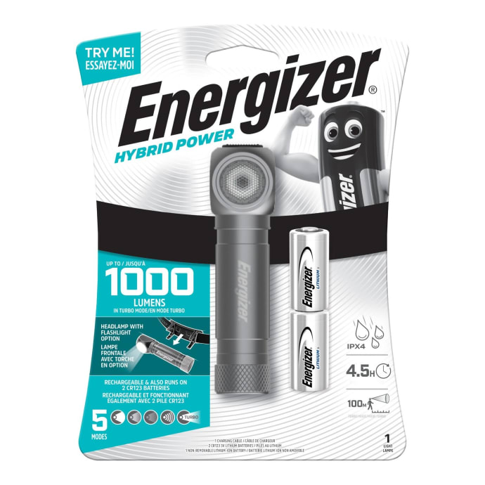 Energizer Hybrid Rechargeable Headlamp 1000 Lumens, product, variation 1