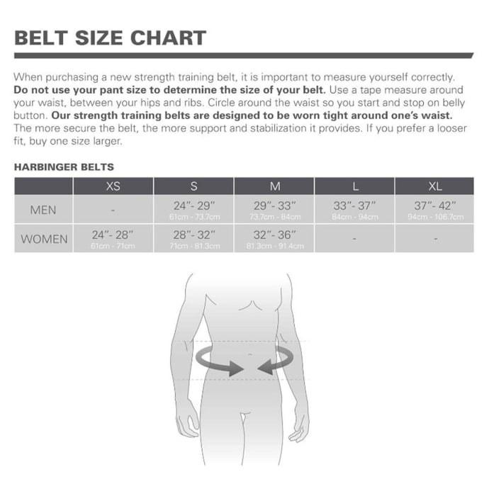 Harbinger Men&#039;s Hexcore Belt, product, variation 5