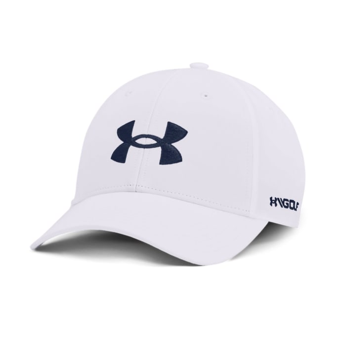 Under Armour Golf96 White/Midnight Navy Cap, product, variation 1