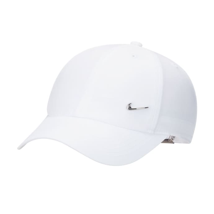 Nike Junior Adjustable Metal Swoosh White Club Cap, product, variation 1