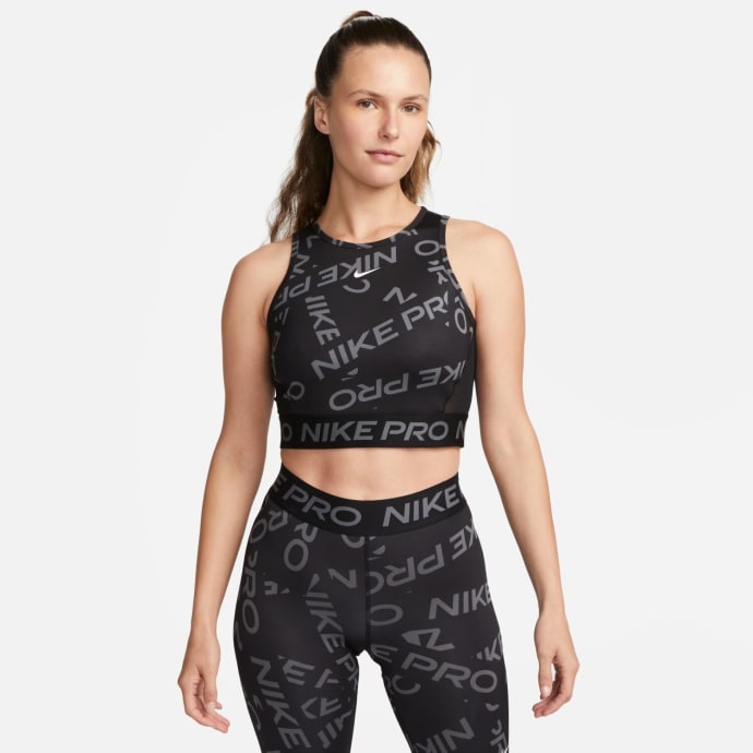 Nike Womens Pro Cool Printed Crop, product, variation 1