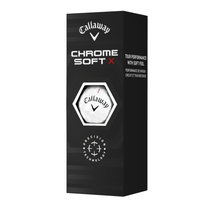 Callaway Chrome Soft  X Golf Balls - 3 Ball Pack, product, variation 1