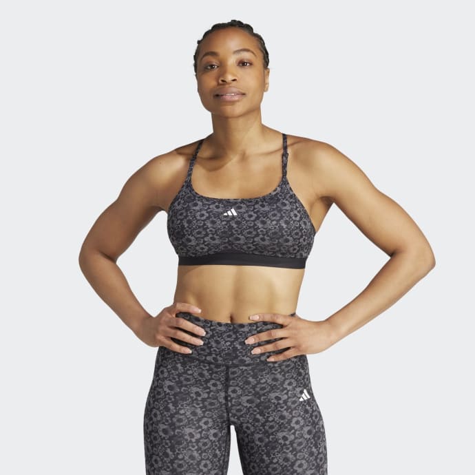 adidas Women&#039;s Training Essential Printed Crop, product, variation 1