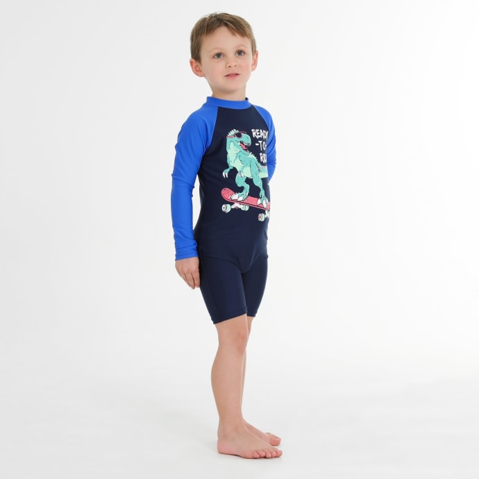 Second Skins Boys Ready To Ride Long Sleeve Sunsuit, product, variation 4