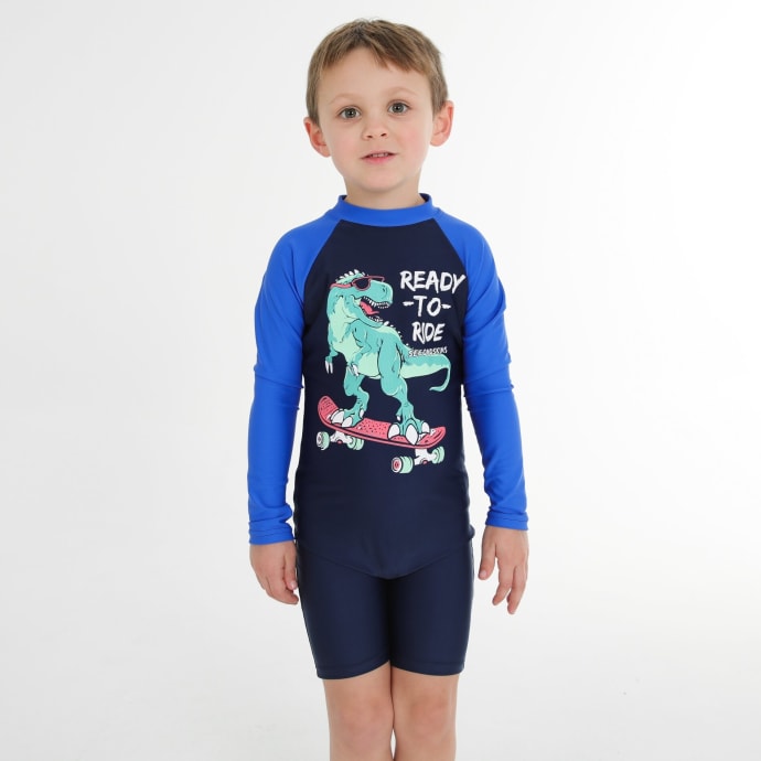 Second Skins Boys Ready To Ride Long Sleeve Sunsuit, product, variation 5