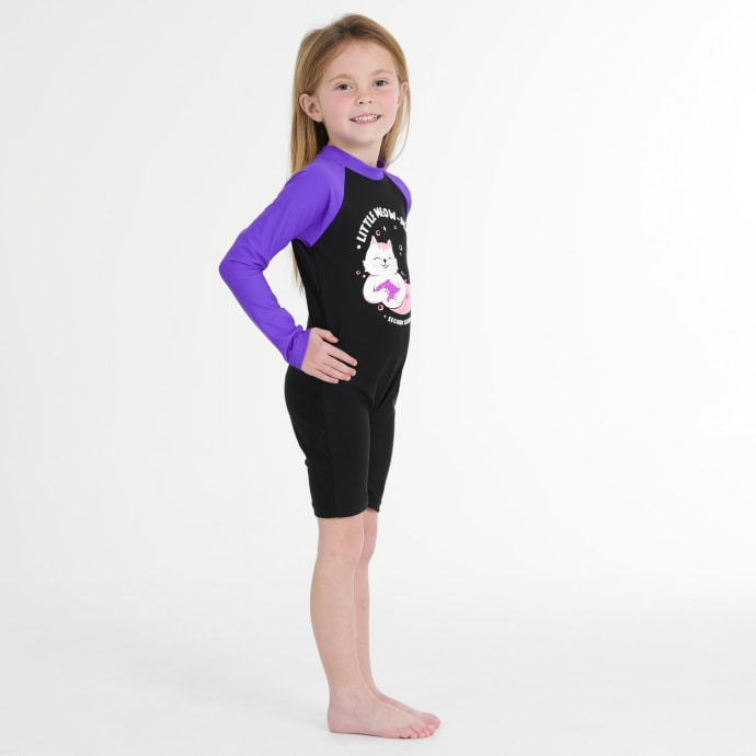 Second Skins Girls Meow-Maid Long Sleeve Sunsuit, product, variation 4