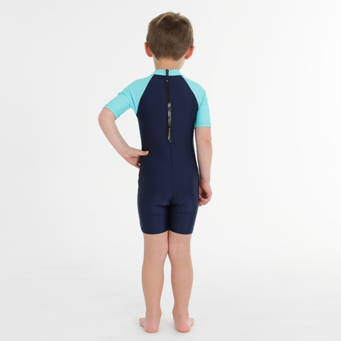 Secon Skins Boys Waves for The Little Dude Short Sleeve Sunsuit, product, variation 4