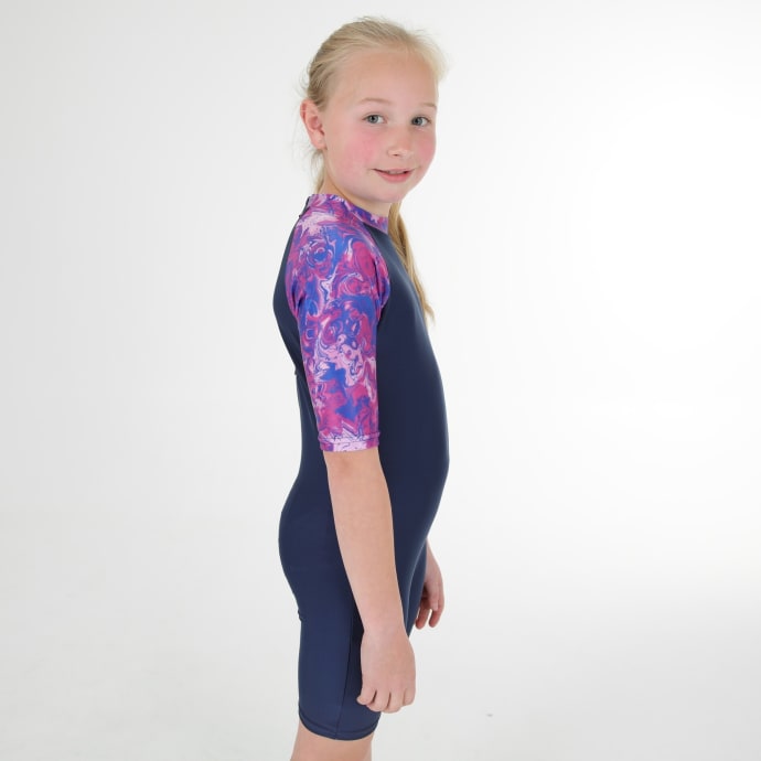 Second Skins Girls Ivy Short Sleeve Sunsuit, product, variation 7