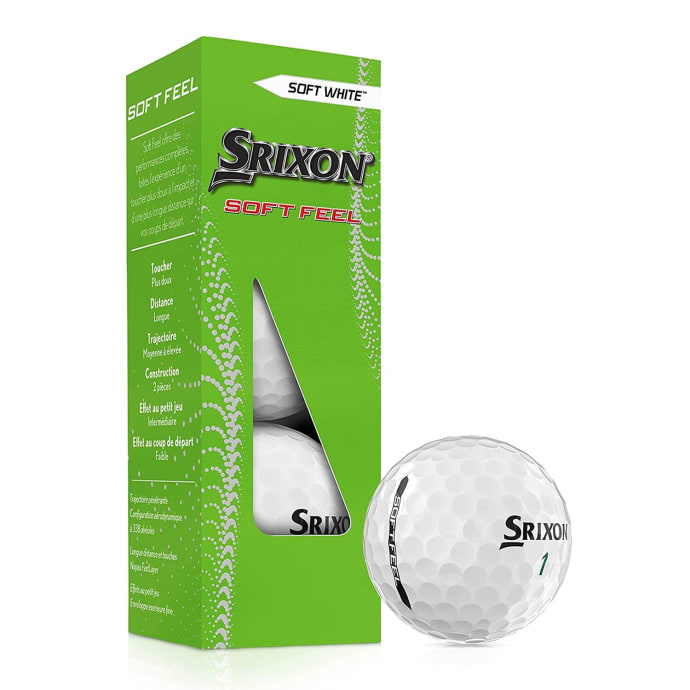 Srixon Soft Feel 13 White Golf Balls - 3 Pack, product, variation 1