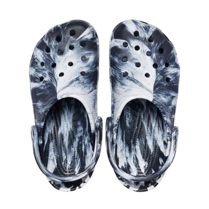 Crocs Classic Unisex Marbled Clog Slides, product, variation 1