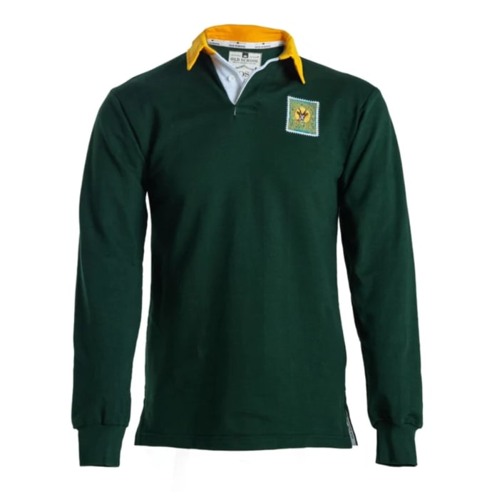 South African Men&#039;s Old School Long Sleeve Polo, product, variation 1