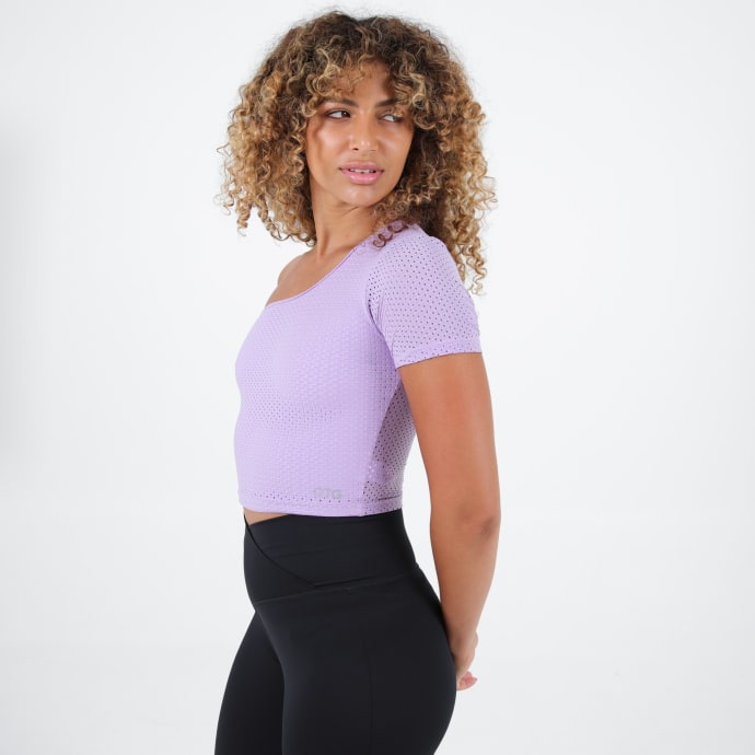 OTG Women&#039;s Off The Shoulder Mesh Crop, product, variation 1