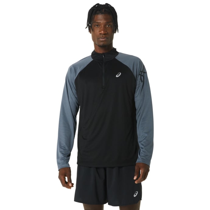 ASICS Men&#039;s Icon 1/2 Zip Run Long Sleeve, product, variation 1