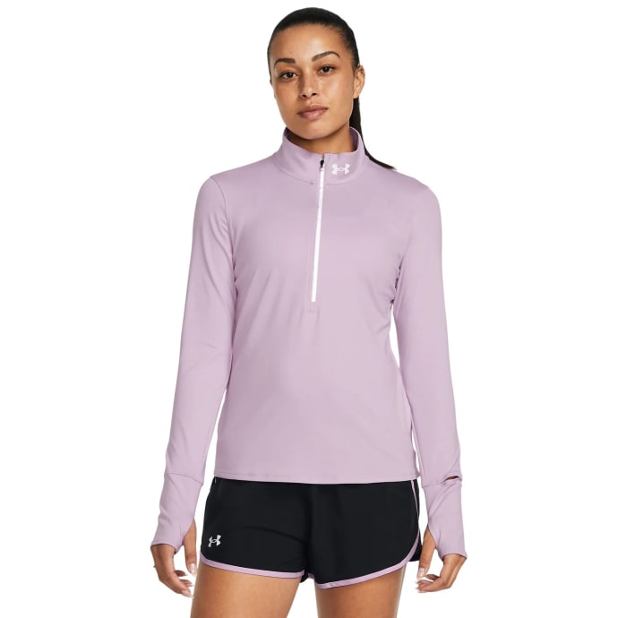 Under Armour Women&#039;s Qualifier 1/2 Zip Running Long Sleeve, product, variation 1