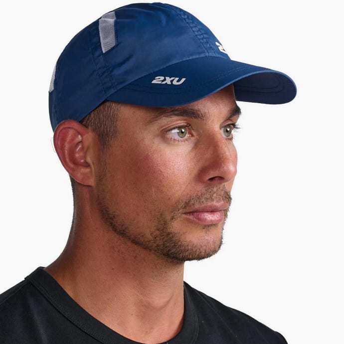 2XU Run Cap (Moonlight/White), product, variation 2