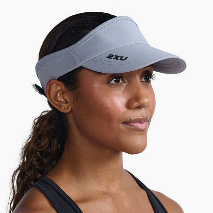 2XU Run Visor (Weathervane/Black), product, variation 3