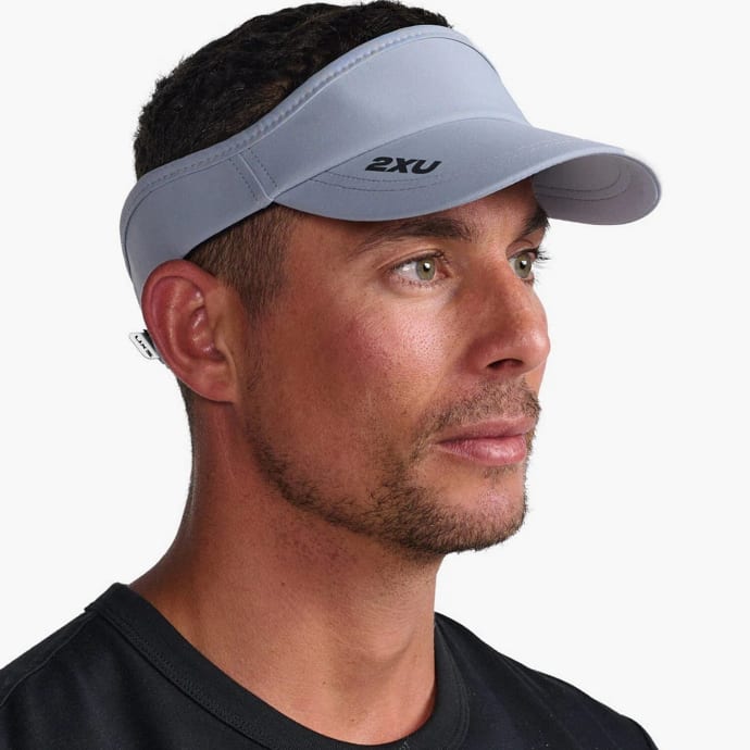 2XU Run Visor (Weathervane/Black), product, variation 4