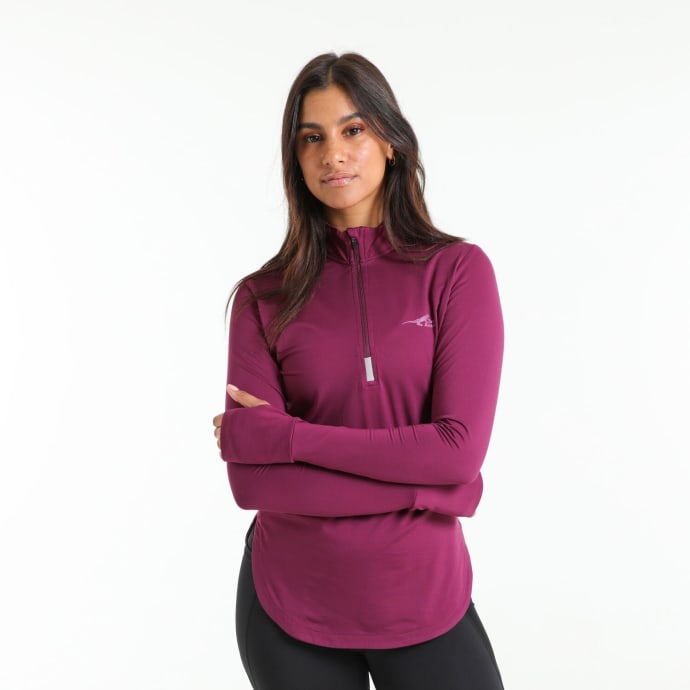 First Ascent Women&#039;s Corefit 1/4 Zip Run Long Sleeve, product, variation 2