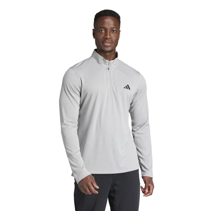 adidas Men&#039;s Essential Quarter  Zip Long Sleeve Top, product, variation 1