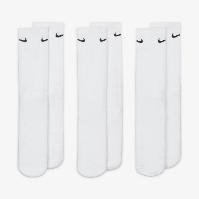 Nike Everyday Cushioned Crew 3-Pack White Socks, product, variation 2