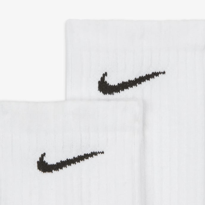 Nike Everyday Cushioned Crew 3-Pack White Socks, product, variation 4