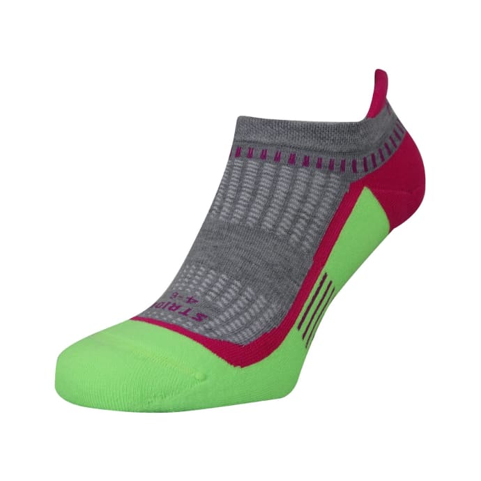 Falke Hidden Stride Grey/Neon Yellow Socks, product, variation 1