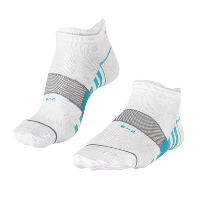 Falke Hidden Dry Lite White/Grey Socks, product, variation 1