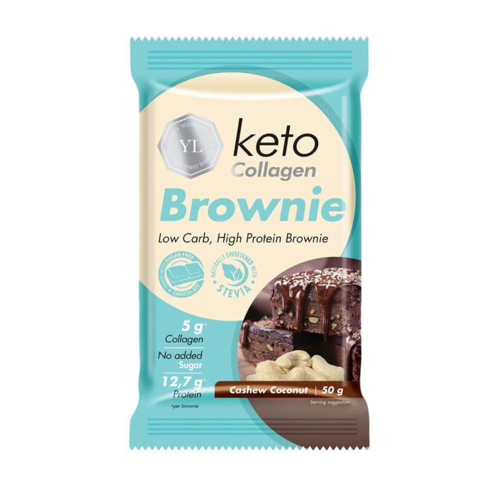 Youthful Living Cashew Coconut Keto Brownie 50g, product, variation 1