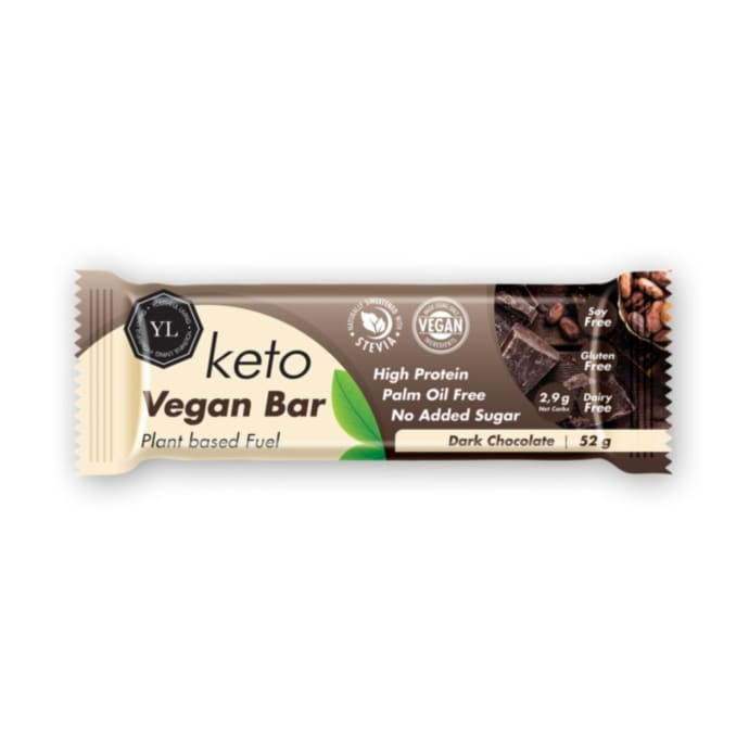 Youthful Living Dark Chocolate Vegan Keto Bar 52g, product, variation 1