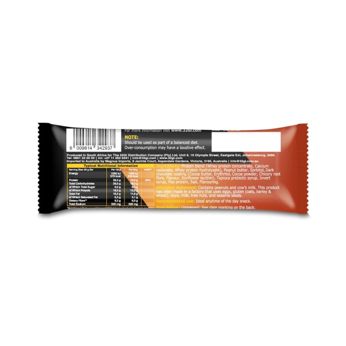 32Gi Whey Protein Peanut Butter Chocolate 65g Bar, product, variation 2