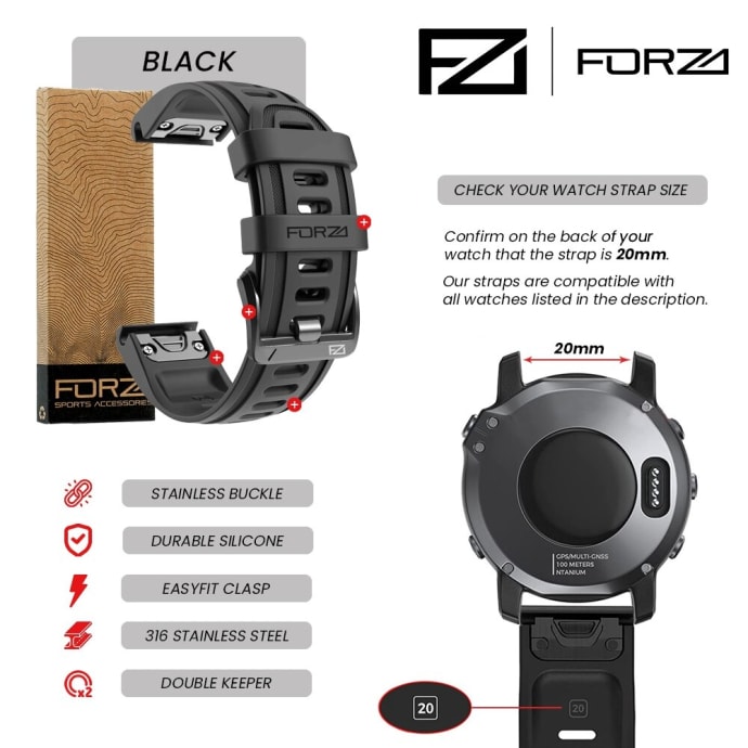 FORZA Elite 20mm EasyFit Watch Strap, product, variation 4