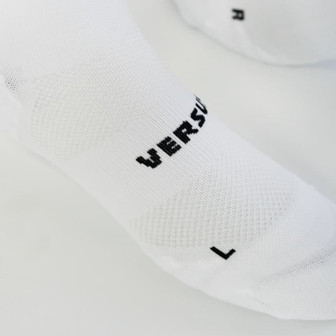 Versus White Active Crew Length Tab Socks, product, variation 3