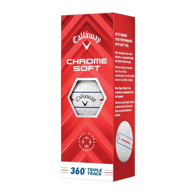 Callaway Chrome Soft 24 360 Triple Track Golf Balls - 3 Ball Pack, product, variation 1