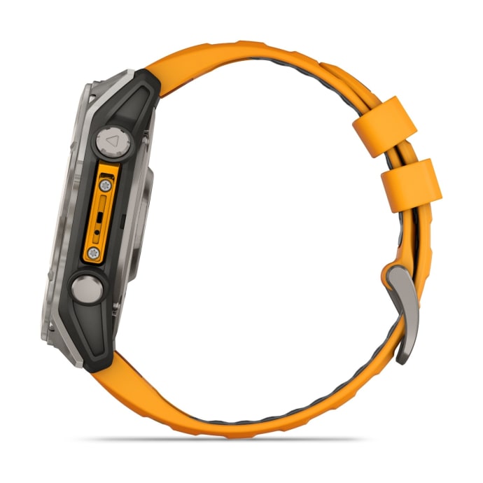 Garmin Fenix 8 51mm AMOLED Sapphire Multisport Smartwatch - Titanium/orange, product, variation 8