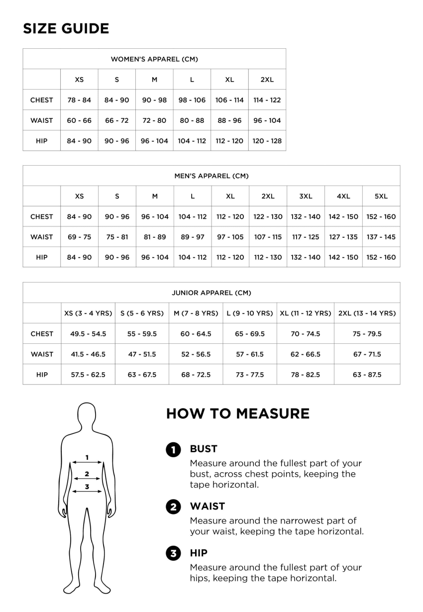 Puma Apparel Size Guide Sportsmans Warehouse