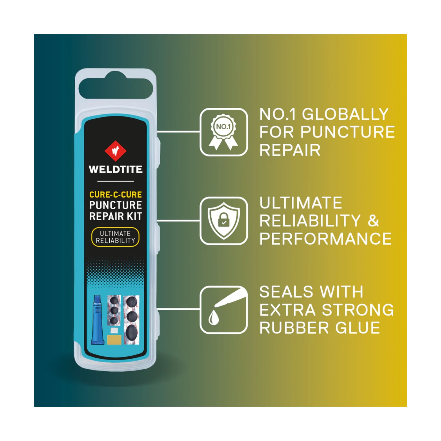 Weldtite Cure-C-Cure Puncture Repair Kit, product, variation 3