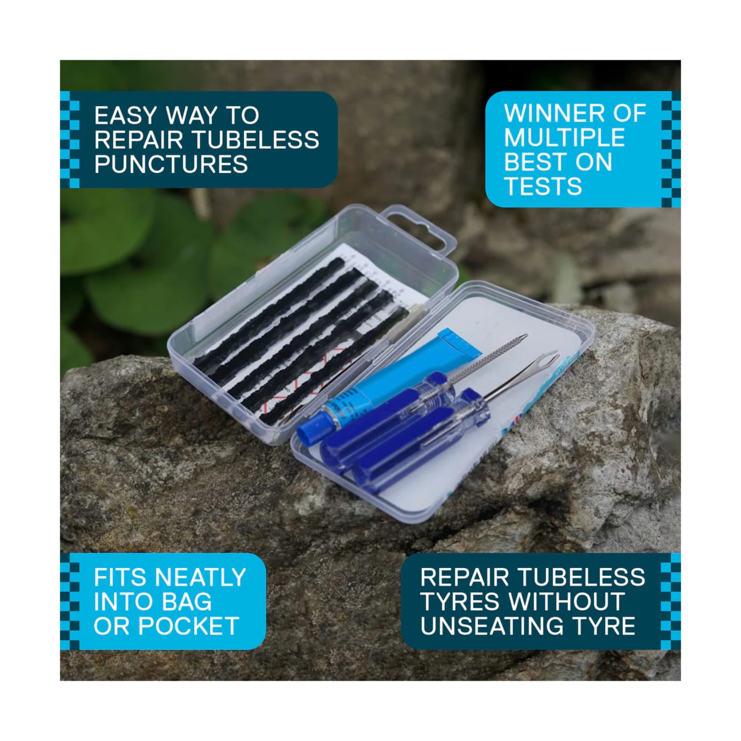 Weldtite Cycle Tubeless Tyre Repair Kit, product, variation 4