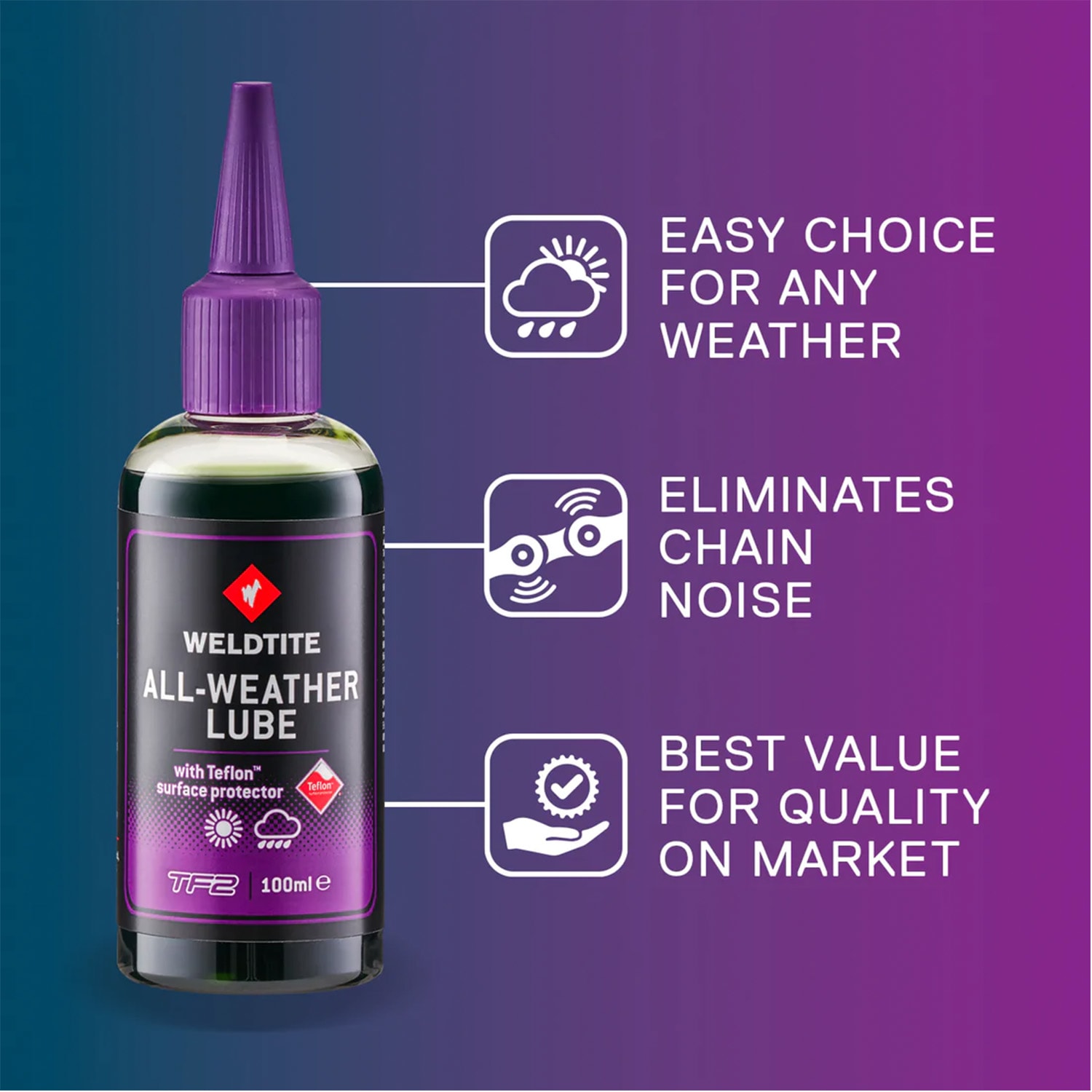 Weldtite All Weather Lube with Teflon 100ml, product, variation 2