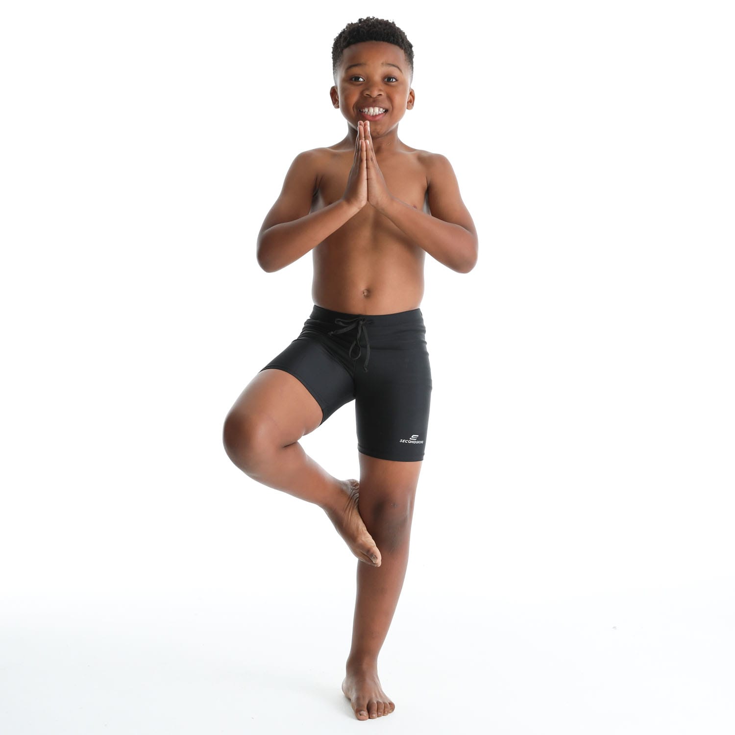 SS Jnr Lycra Short With Drawstring (Black), product, variation 2