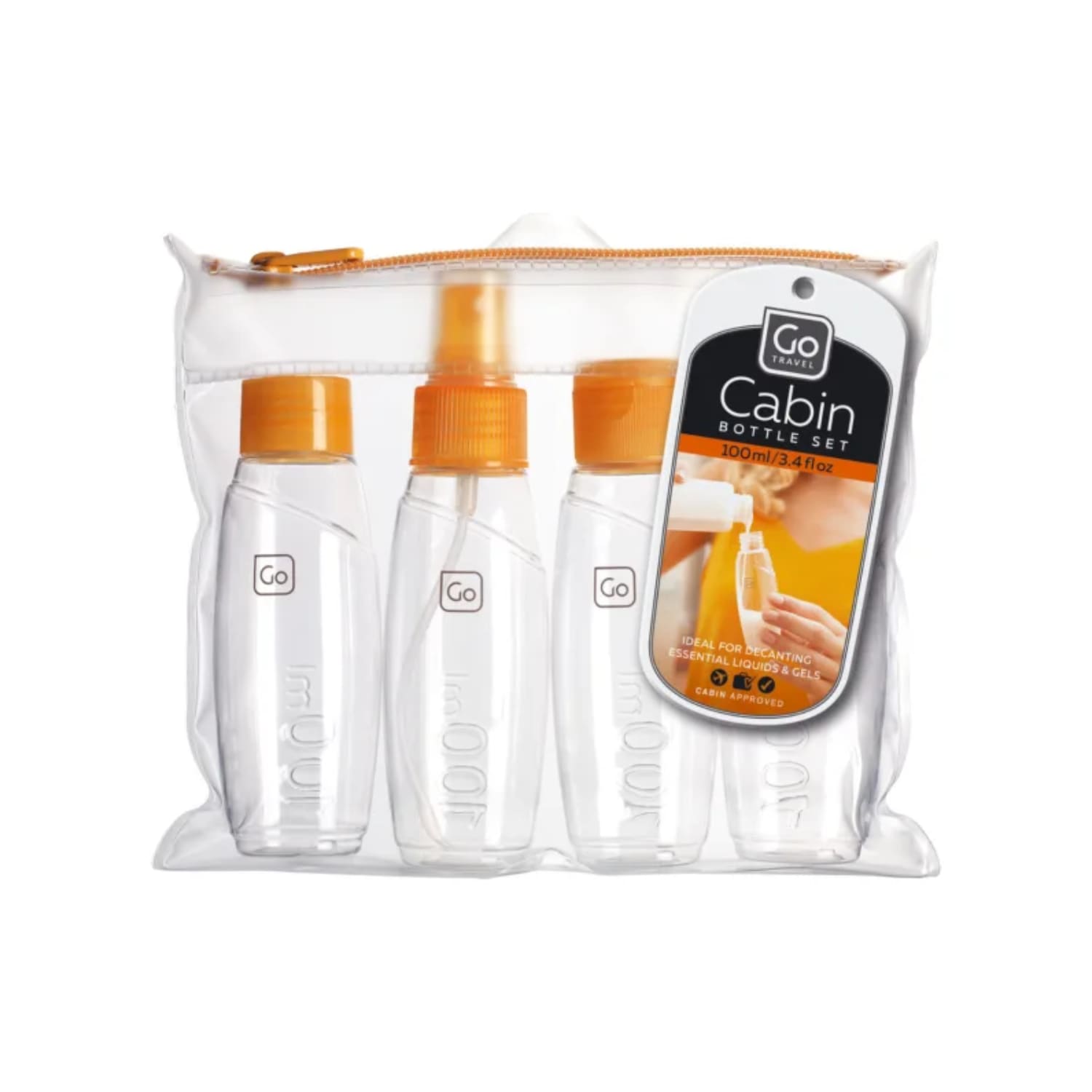 Go Travel 4 Cabin Bottles 100ml